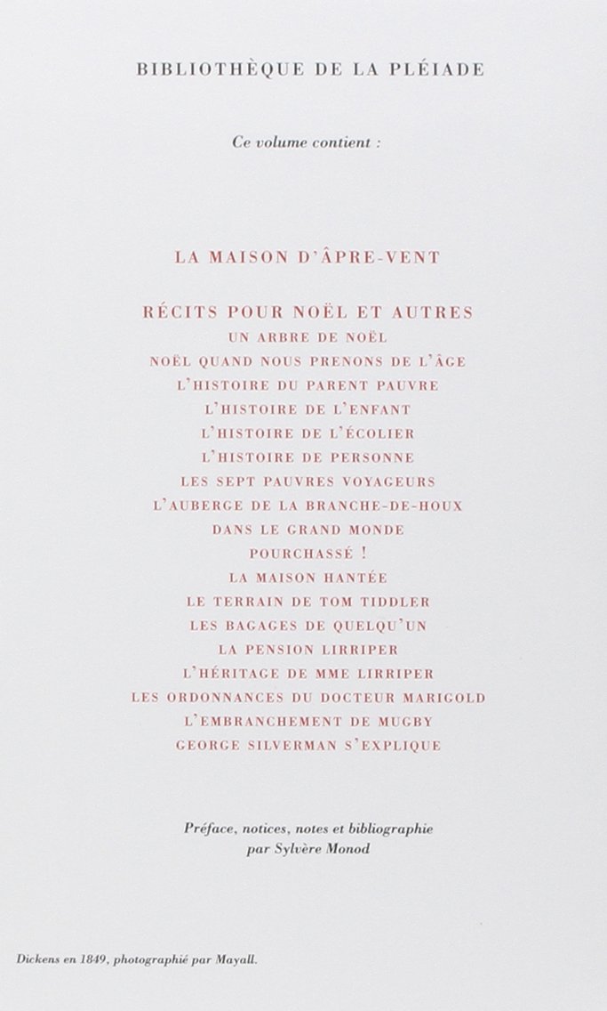 Dickens : La Maison d'âpre-vent - Récits pour Noël et autres