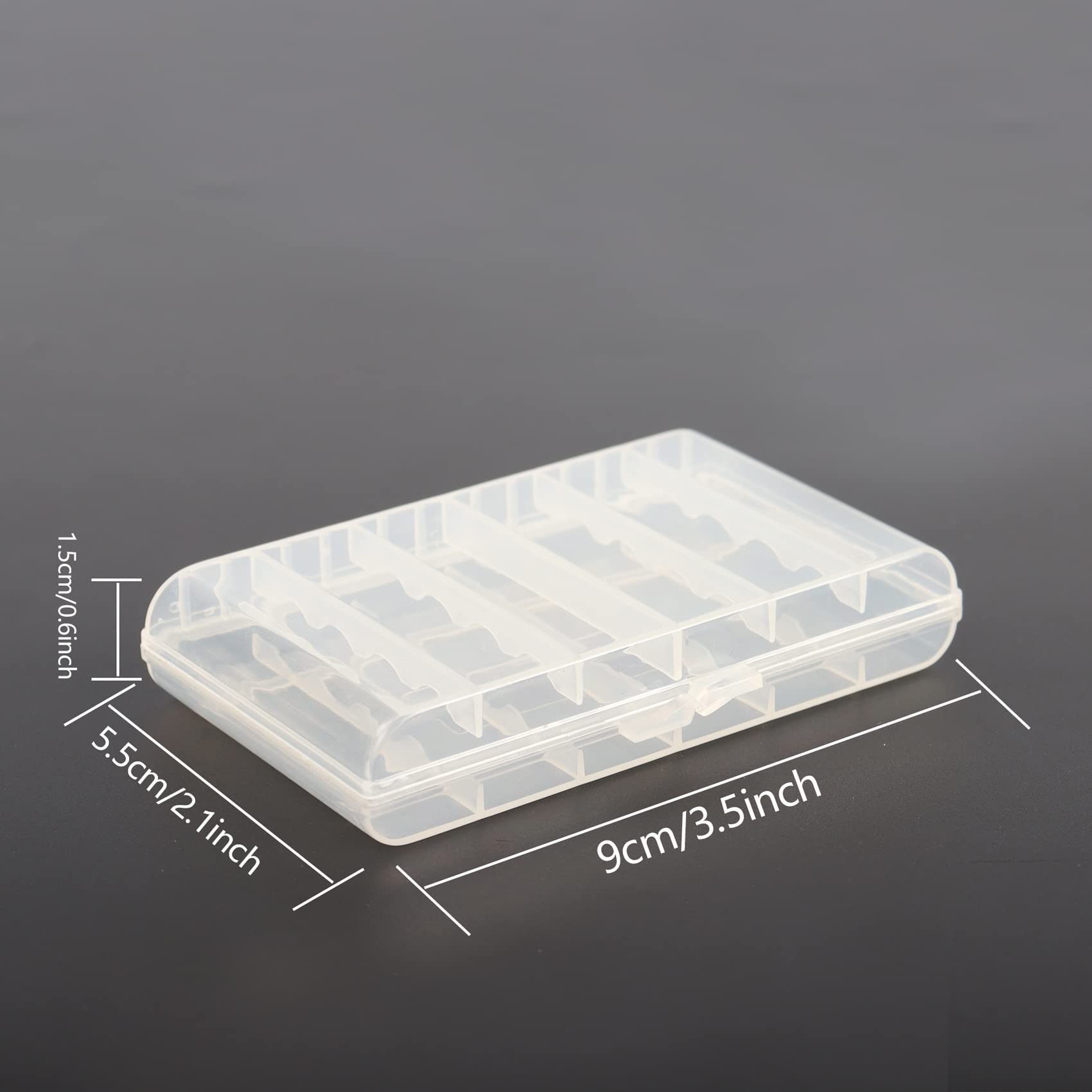 Boîte De Rangement Pour Piles - Organiseur Portable Pour 134 Piles AA/AAA - Avec Mousse Amovible - Transparente