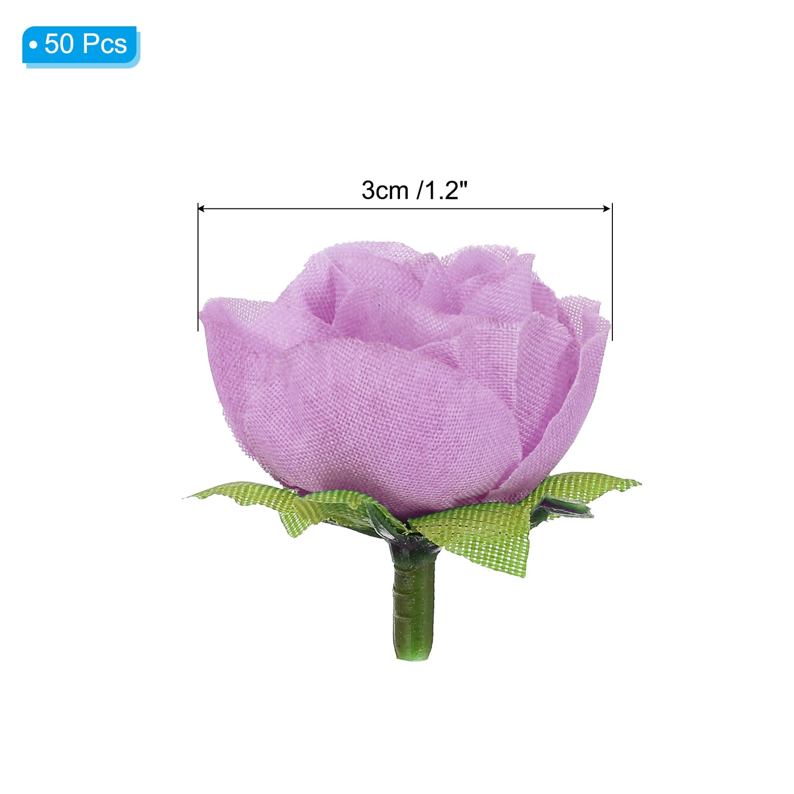 PATIKIL Mini Rose Artificial Flowers Bulk 1.2 Inch - Image 2