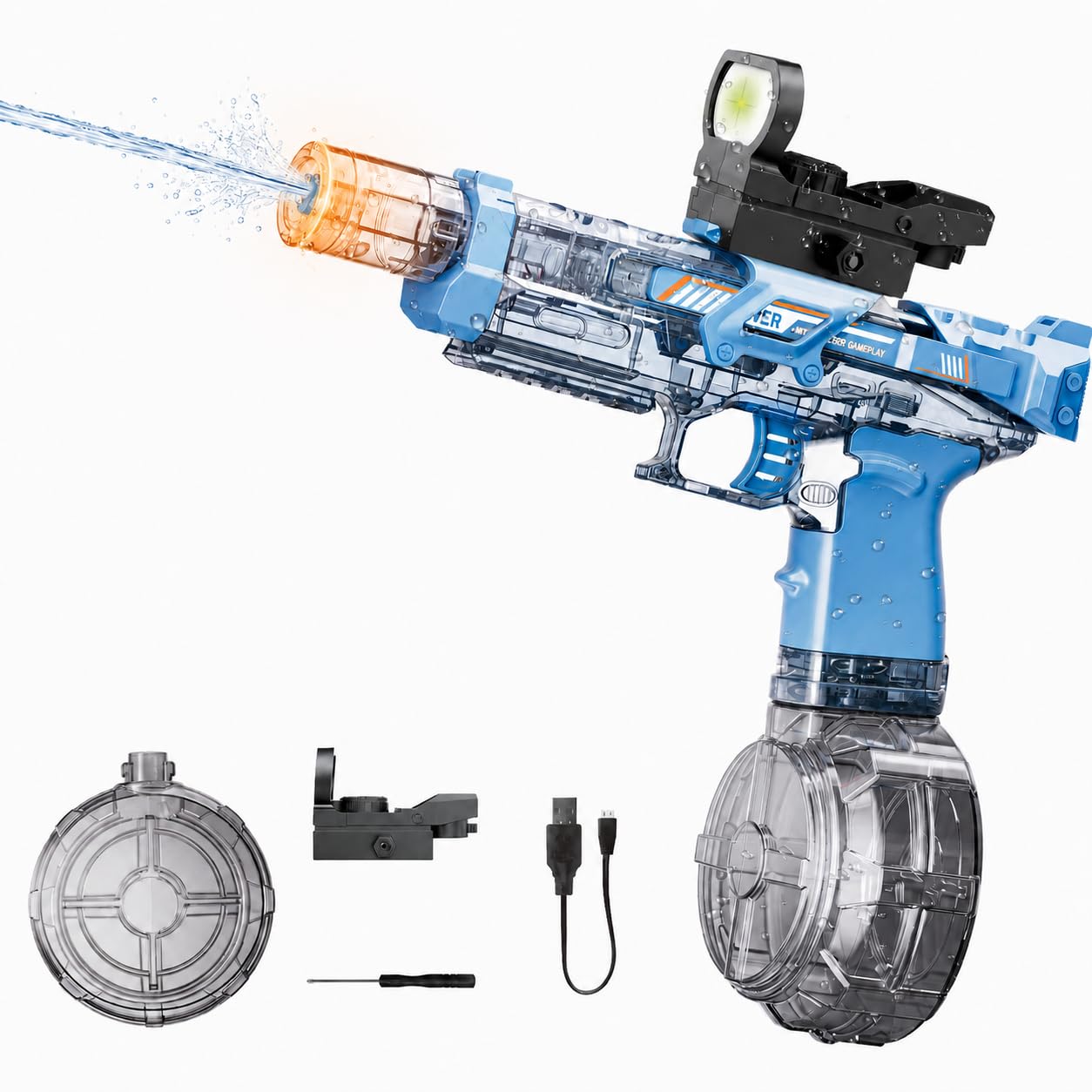 Amazon.com: Nicojoy Electric Water Gun with LED Lights, 350