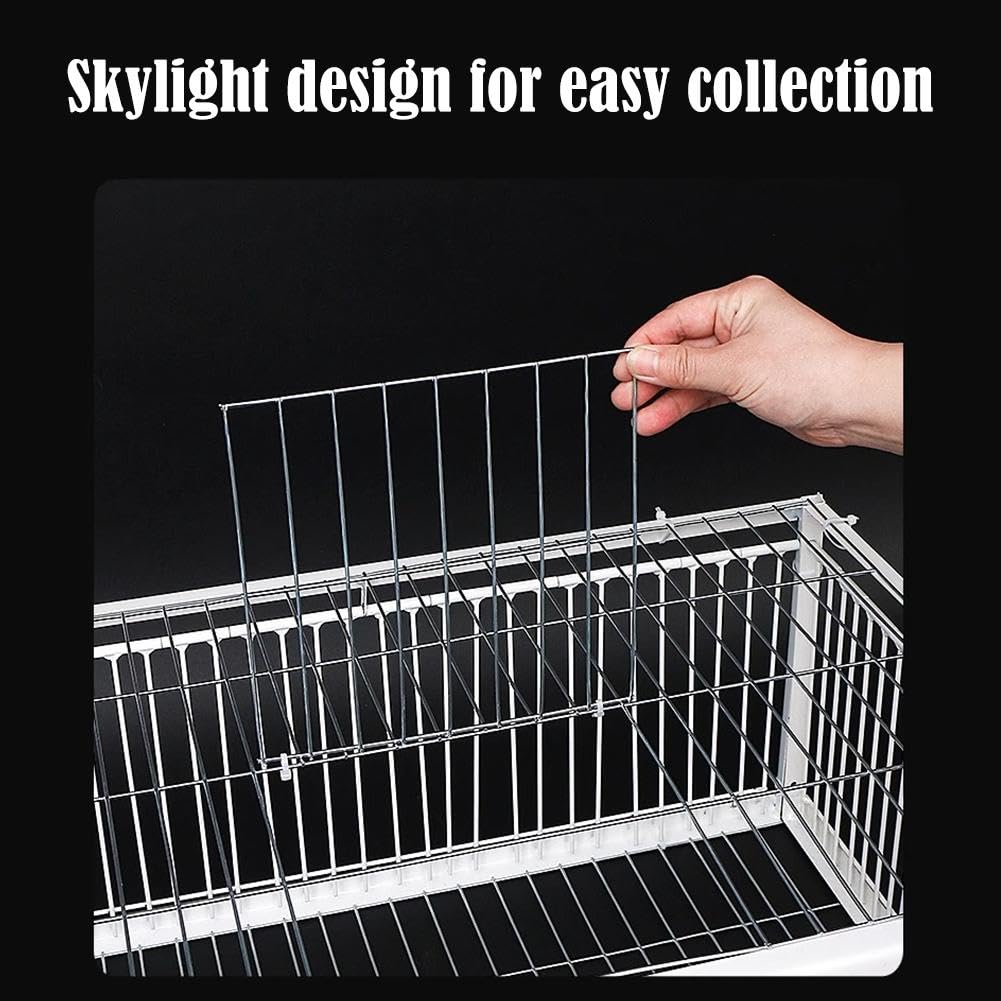 Jaula trampa para palomas, entrada unidireccional, portátil, fácil montaje, jaula de hierro resistente al óxido para palomas y pájaros, diseño a prueba de escapes, ideal para control de aves