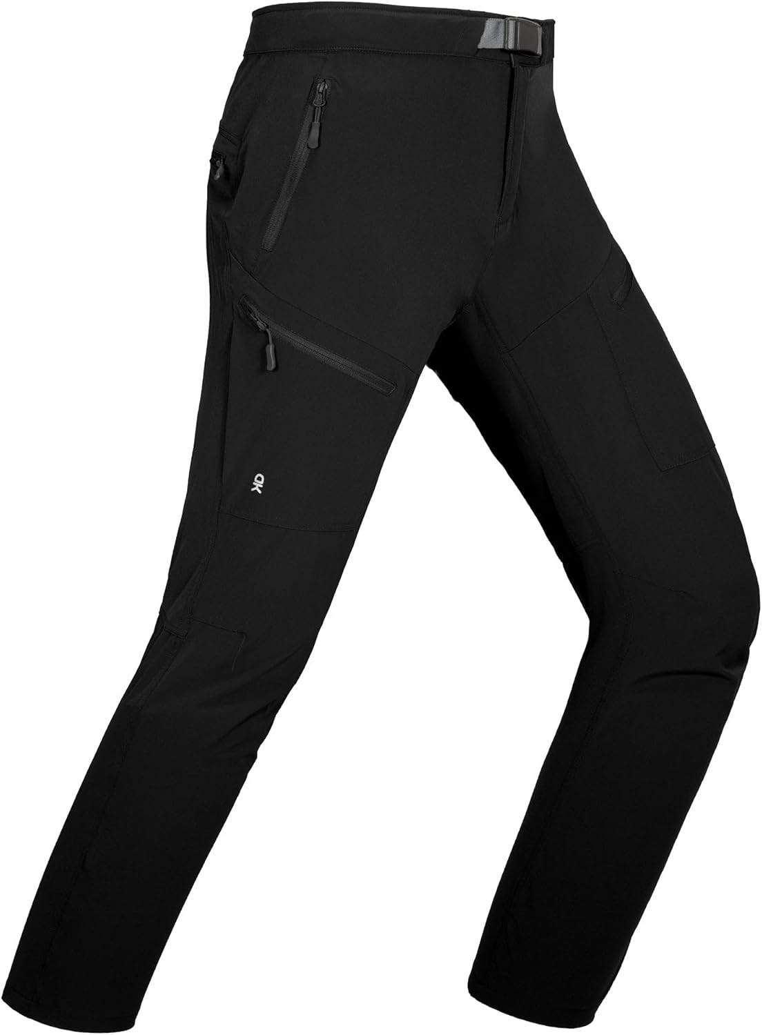 Little Donkey Andy Men's Lightweight Fishing Pants with Belt 5 Zip Pockets Waterproof Quick-Dry Travel Hiking Outdoor Pants