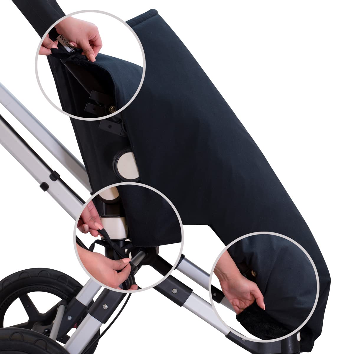 JYOKO Kids Saco Cubrepiés de Invierno Compatible con Portabebés, Sillas de Coche y Cochecitos de Paseo | Polar Teddy Extra Suave | Hecho en España (Black Series, Polar Teddy - 100 Cm)