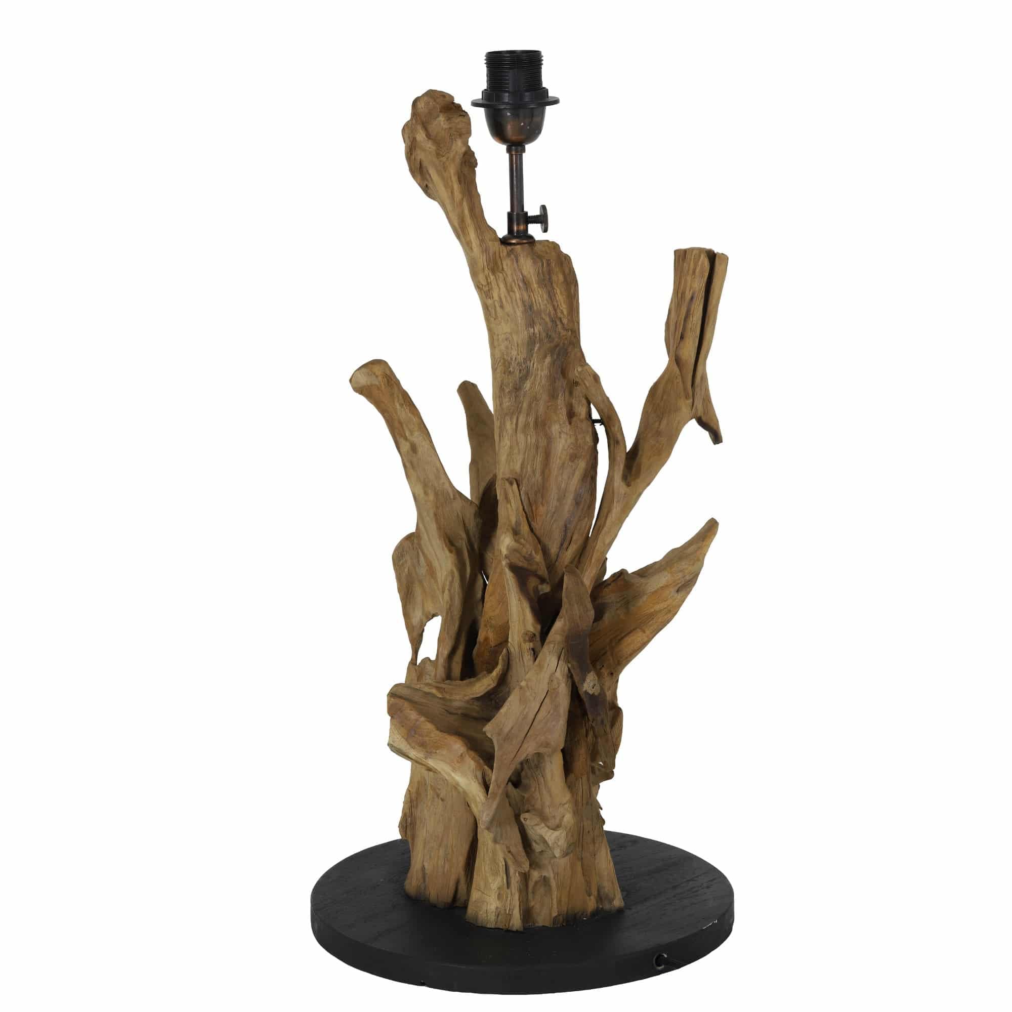 Base Lampe design ~ 30 x 63 – 75 cm bois arbanasi