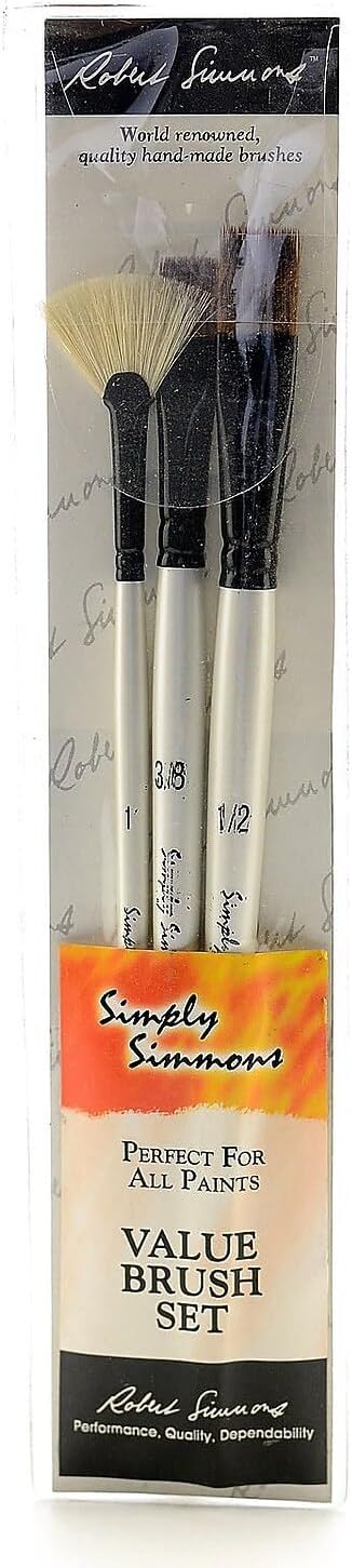 Simply Simmons Value Brush Sets Grass and Grain Set set of 3