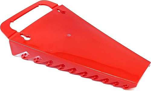 Miniatura 8 de Kit de bandeja organizadora de llaves de agarre de 10 herramientas, 2 soportes de plástico portátiles (kit de 2 piezas, negro y rojo)