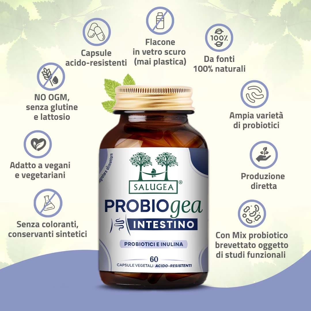 ProbioGea Intestino Salugea - 60 capsule - Probiotico per l’intestino