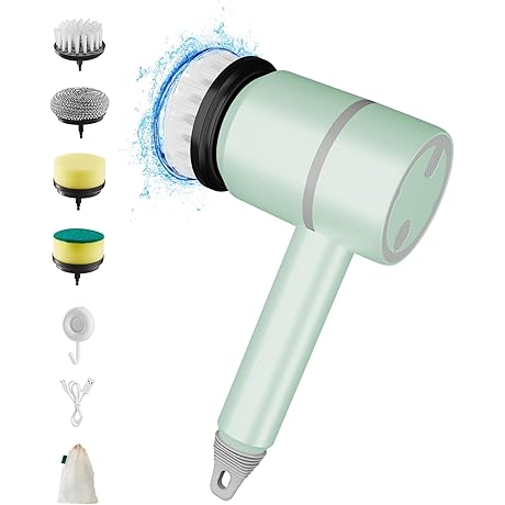 Cordless Electric Spin Scrubber For Effortless Bathroom Cleaning
