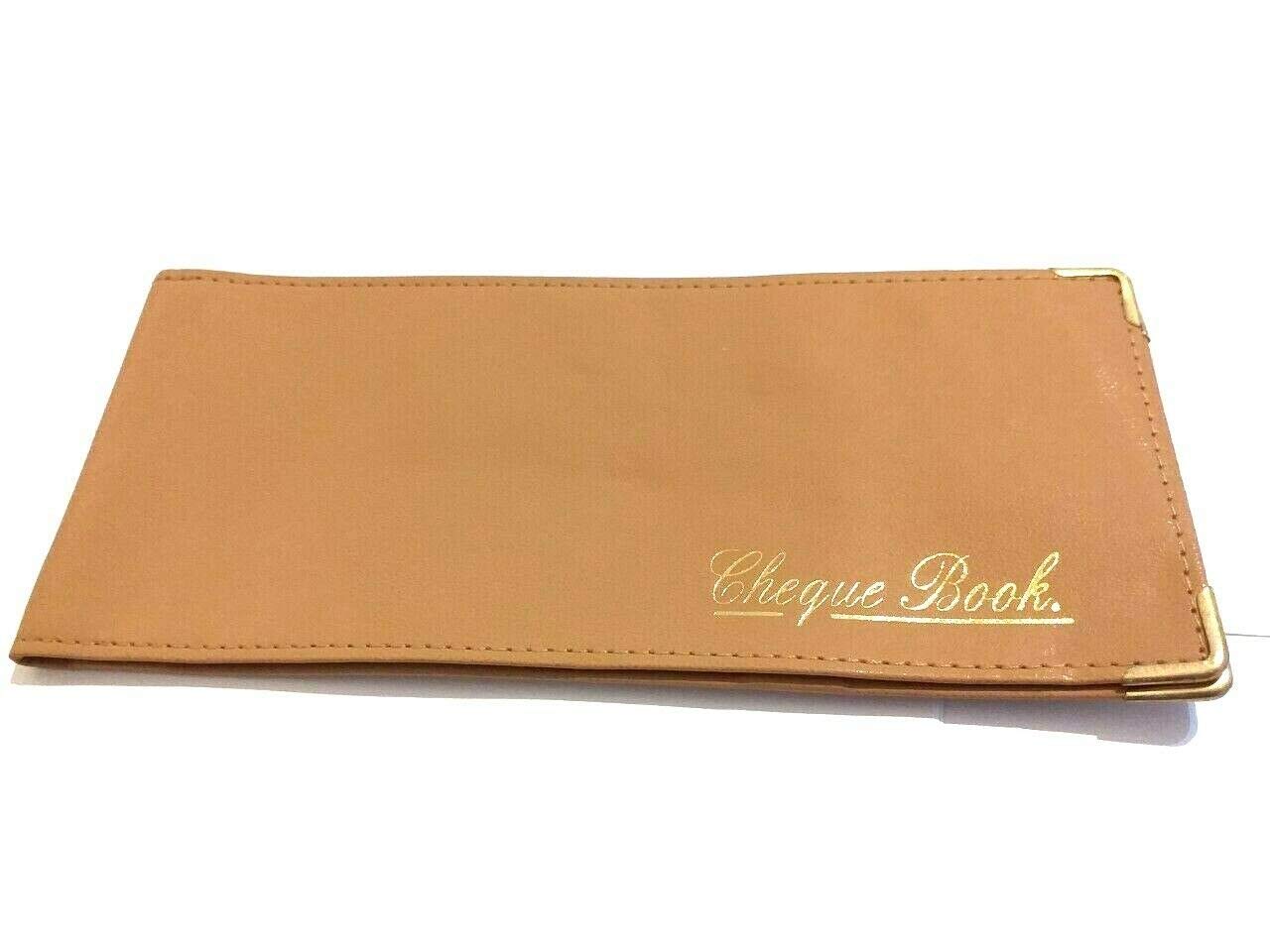 Buy AKSHIDE Beige Folding Leather StyleCheque Book Holder/Leather Style