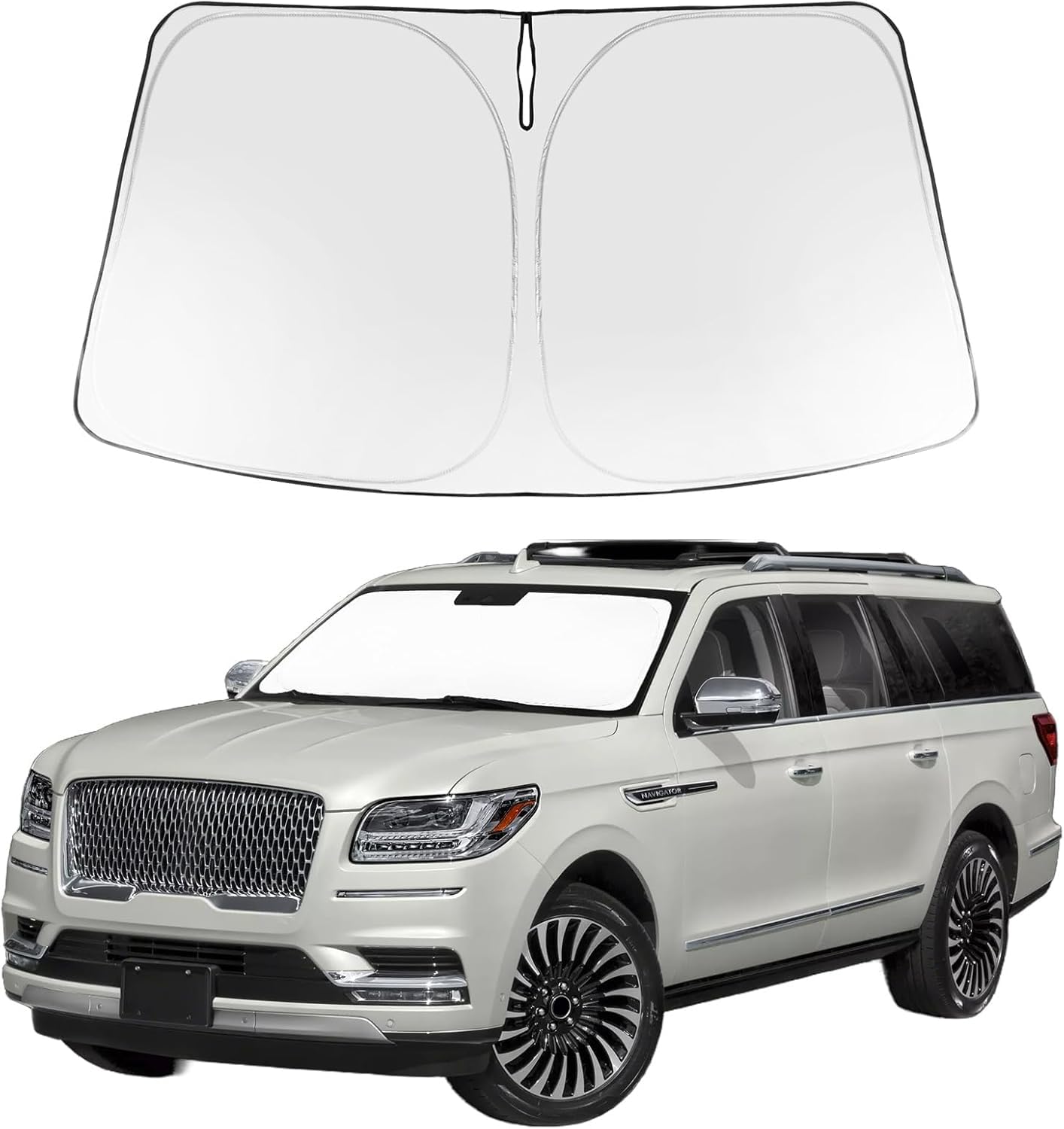 Proadsy Custom Fit Car Windshield Sun Shade for 2018-2024 Lincoln Navigator