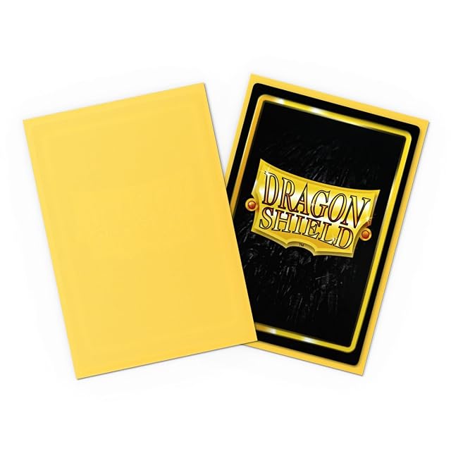 Foto 3 de 3 de Dragon Shield ART11114 (60) Nein Japanese Size Sleeves 60pk, Matte Yellow