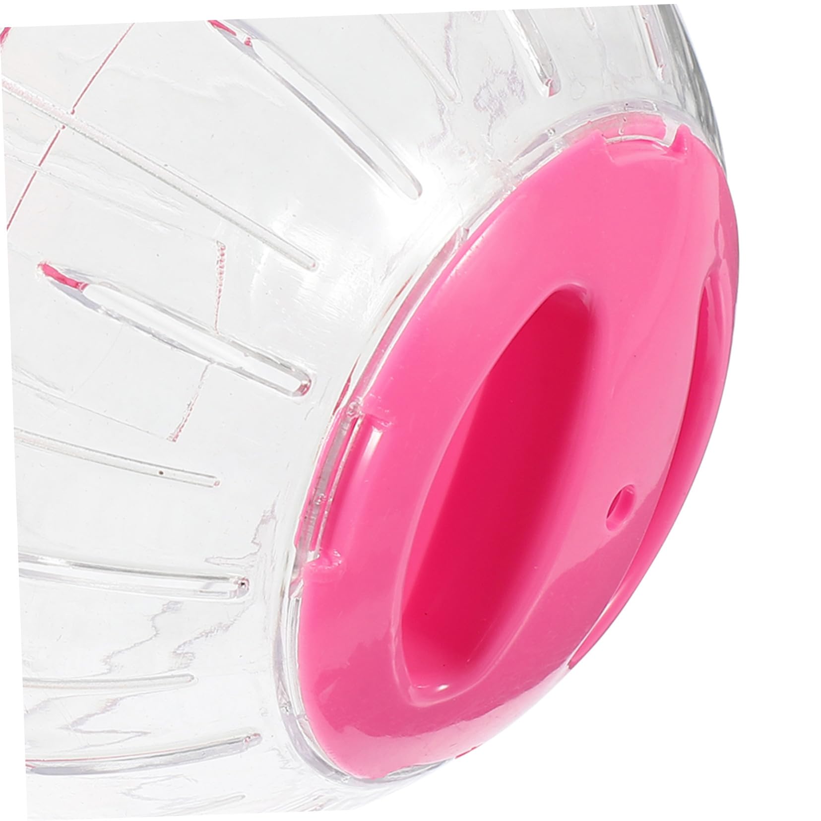 FRCOLOR 4 Pièces Boule Exercice Transparente Silencieuse pour Petits Animaux Roue de Course pour Hamster Souris Gerbille et Petit Mammifère avec Système Anti-évasion Légère et Portable