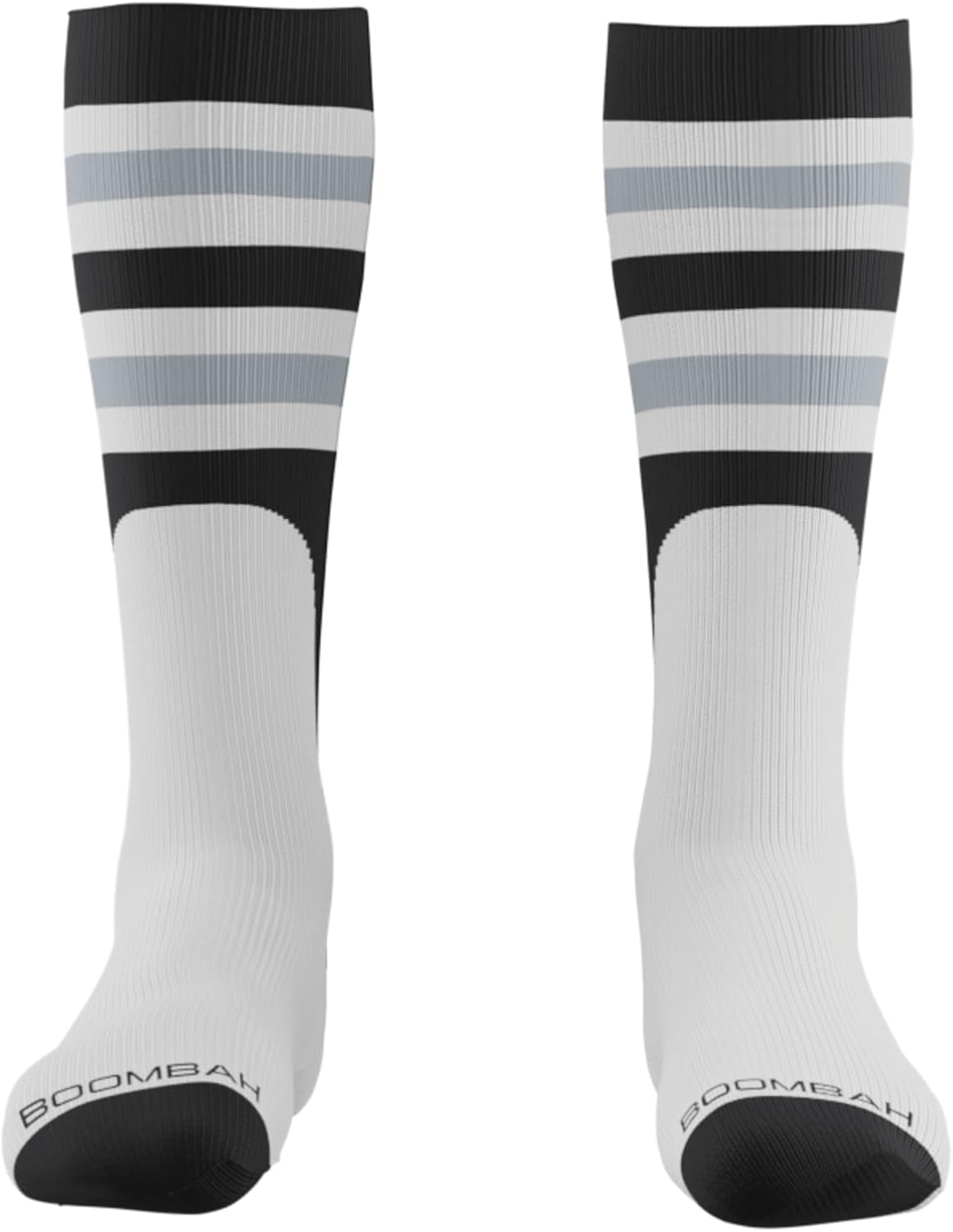 Boombah Triple Play Striped Mock Stirrup Baseball Fastpitch Softball Socks Over the Calf Youth & Adult Sizes Team Colors