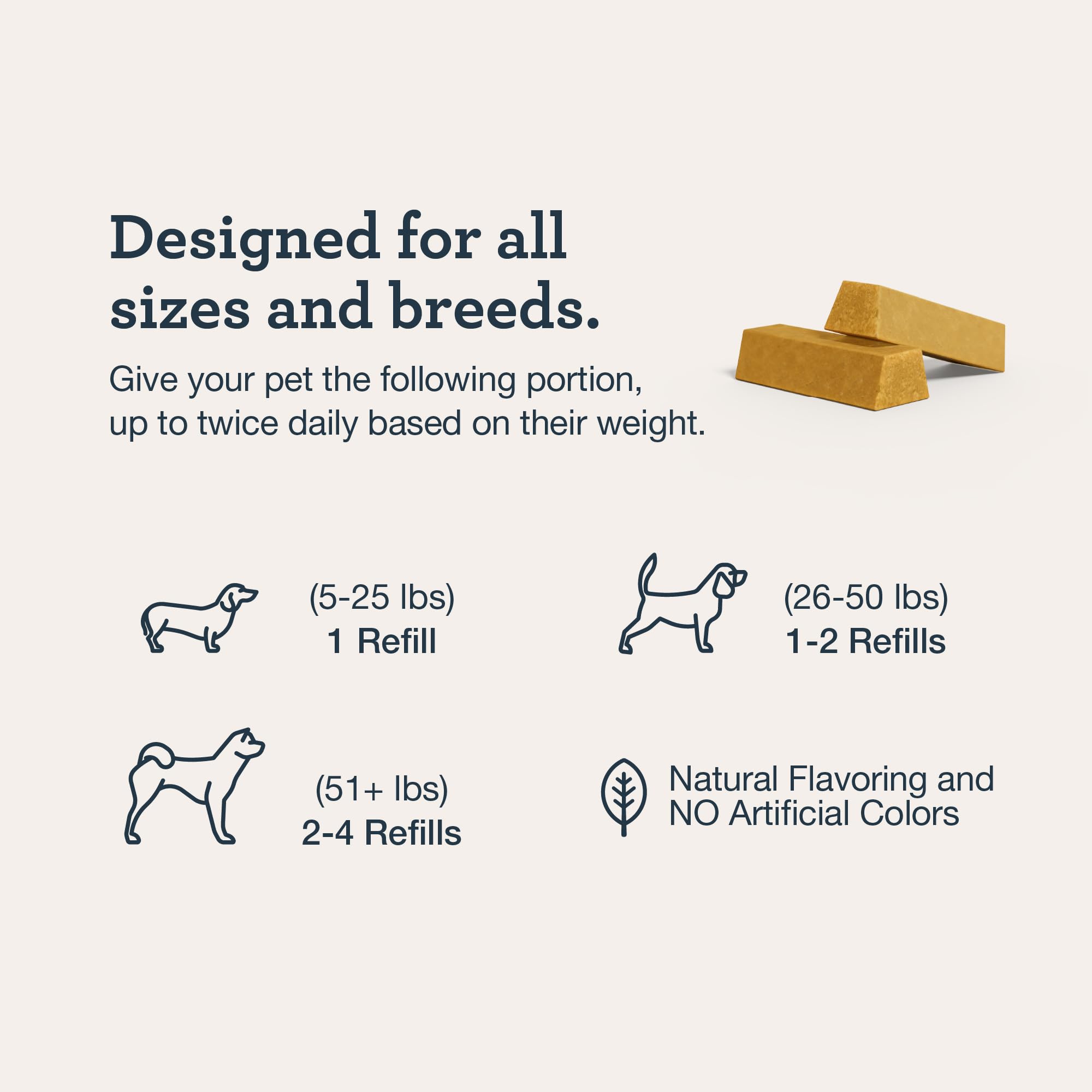 Kradle Hueso de perro calmante para todo el día, juguete recargable con sabor a tocino con Ashwagandha y GABA para perros ansiosos, hueso de perro de nailon de 8 pulgadas con 28 recambios