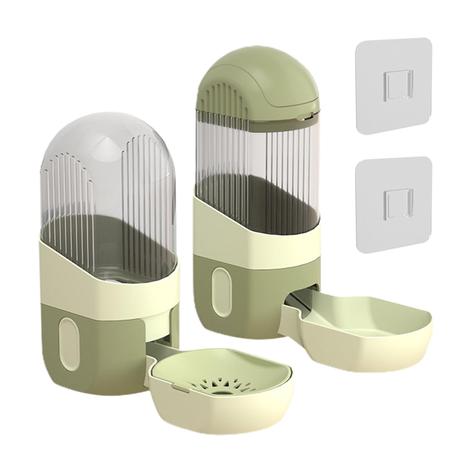 Hangings - Dispenser automatico di cibo per conigli, da appendere, per cibo e abbeveratoio automatico per cuccioli e gattini, conigli, cincillà, ricci, furetti (verde)