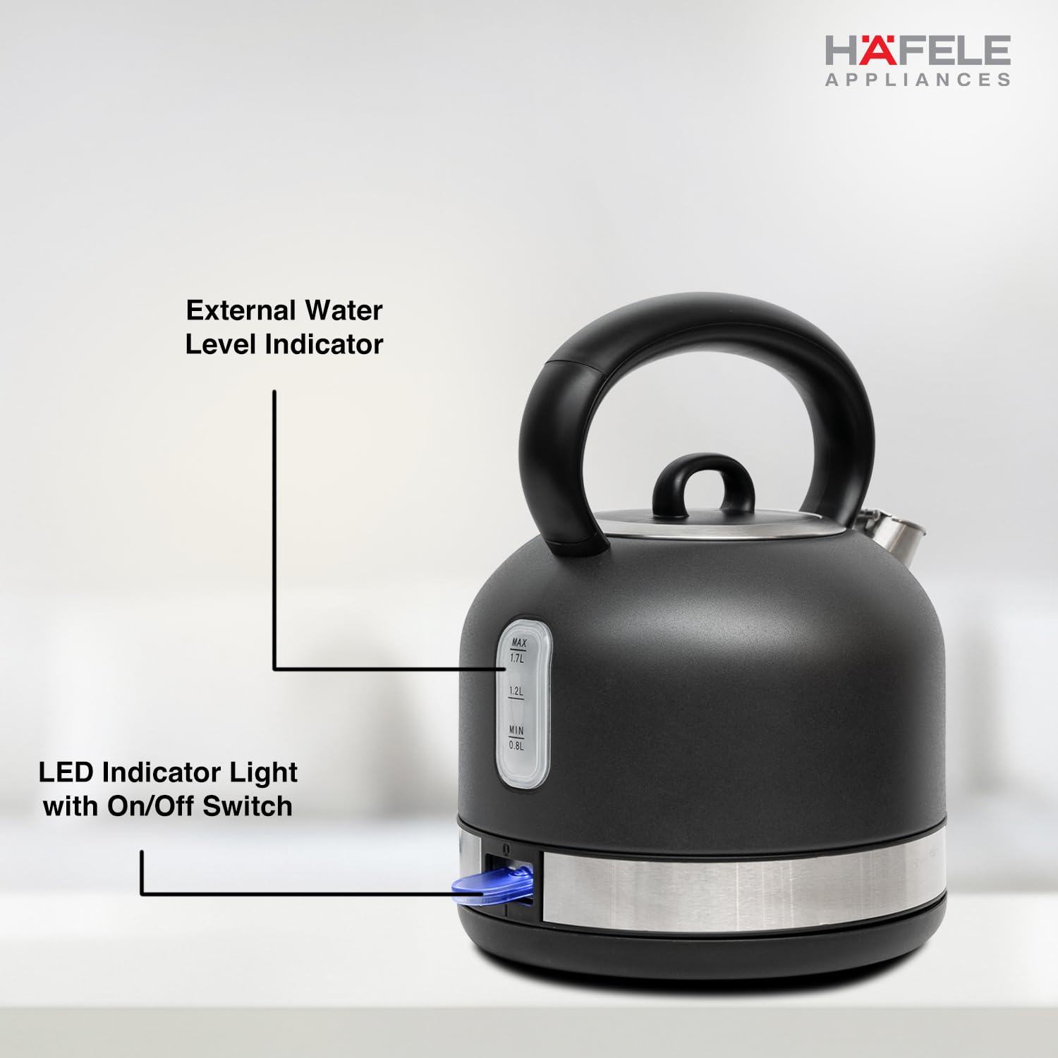 Hafele Dome Plus 2200w 240v Electric Stainless Steel Kettle Spout