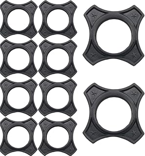 10 piezas de micrófono de goma anti-rollo, funda anticaídas y antideslizante, anillos de protección para micrófono, accesorios para micrófono, color negro