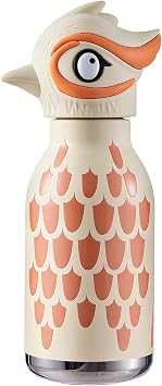 UFORU Stainless Steel Water Bottle 16oz, Double Wall Vacuum Insulated Leakproof with Straw and Removable Soft Head,Food-Grade Thermos for Office Travelturkey