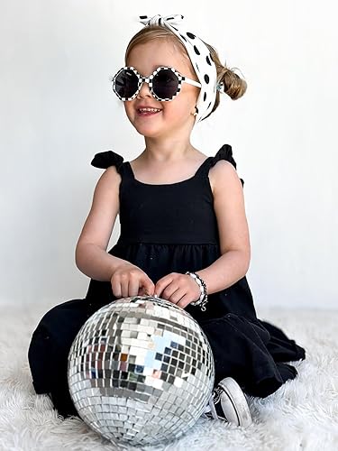 Miniatura 5 de Vestidos de verano para niñas, vestido de verano con mangas con volantes, casual, sin mangas, acampanado, para jugar, de 2 a 8 años