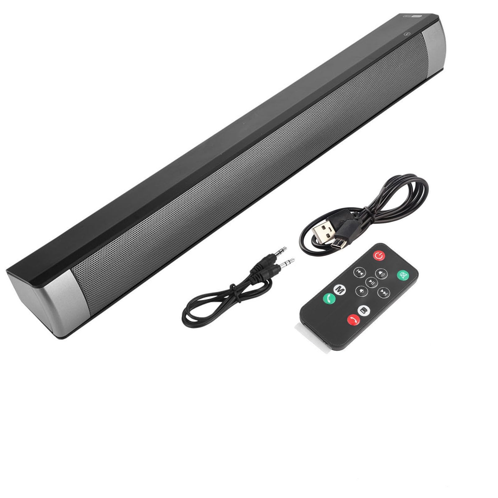 Altoparlante Bluetooth con Doppio Stereo da 5 W e Bassi Profondi per Home | Connessione Wireless 5.0, Portata 10 M, Batteria da 2000 MAh, Supporta Scheda TF e Ingresso AUX, Telecomando Incluso