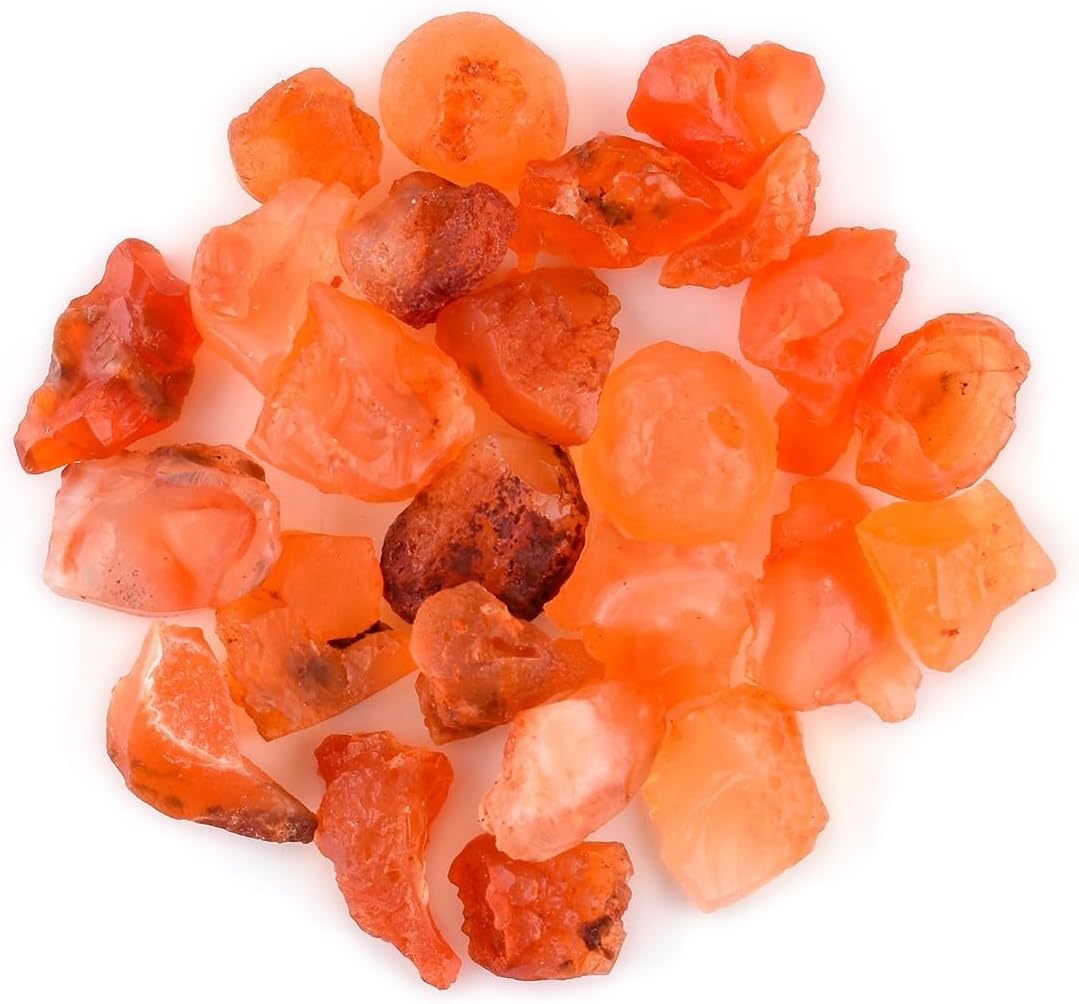 OdrillionGems Natural Raw Mexican Fire Opal Stone, Gemstones and Crystals, Rough Loose Supplies, DIY Handcrafted, Jewelry Making, Wire Wrapping, Wholesale, October Birthstone