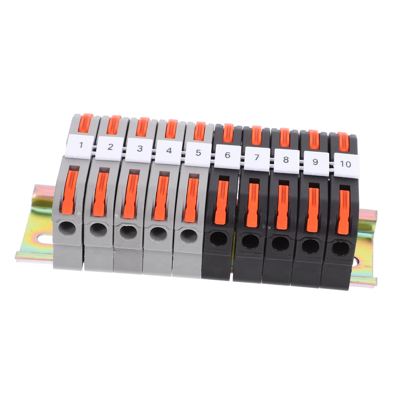 Connecteurs électriques DIN rail kit bloc de terminaison compact pour boîte de dérivation - 8