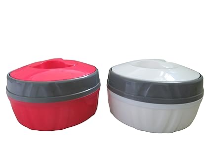 STAINLES HOT Box 1 Litre,White and Pink