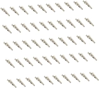 Uonlytech 50 Pcs Alligator Clip Electrical Wire connectors Banana Connector Electric Wire Connector Metal Crocodile Clamp Alligator Wire connectors Crocodile Clips Electrical Iron Wire Clip