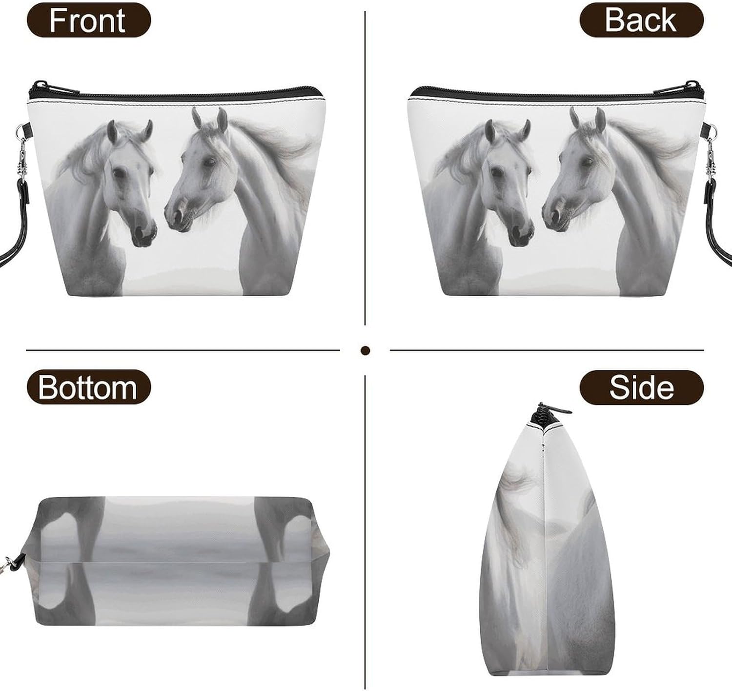 Handheld Makeup Bag, Multifunctional Storage Travel Toiletry Bag image 3