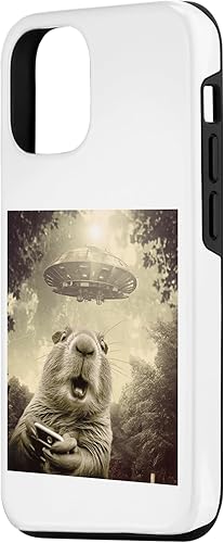 Miniatura 2 de iPhone 14 Pro Capybara UFO Alien Weirdcore Aesthetic Artwork Case