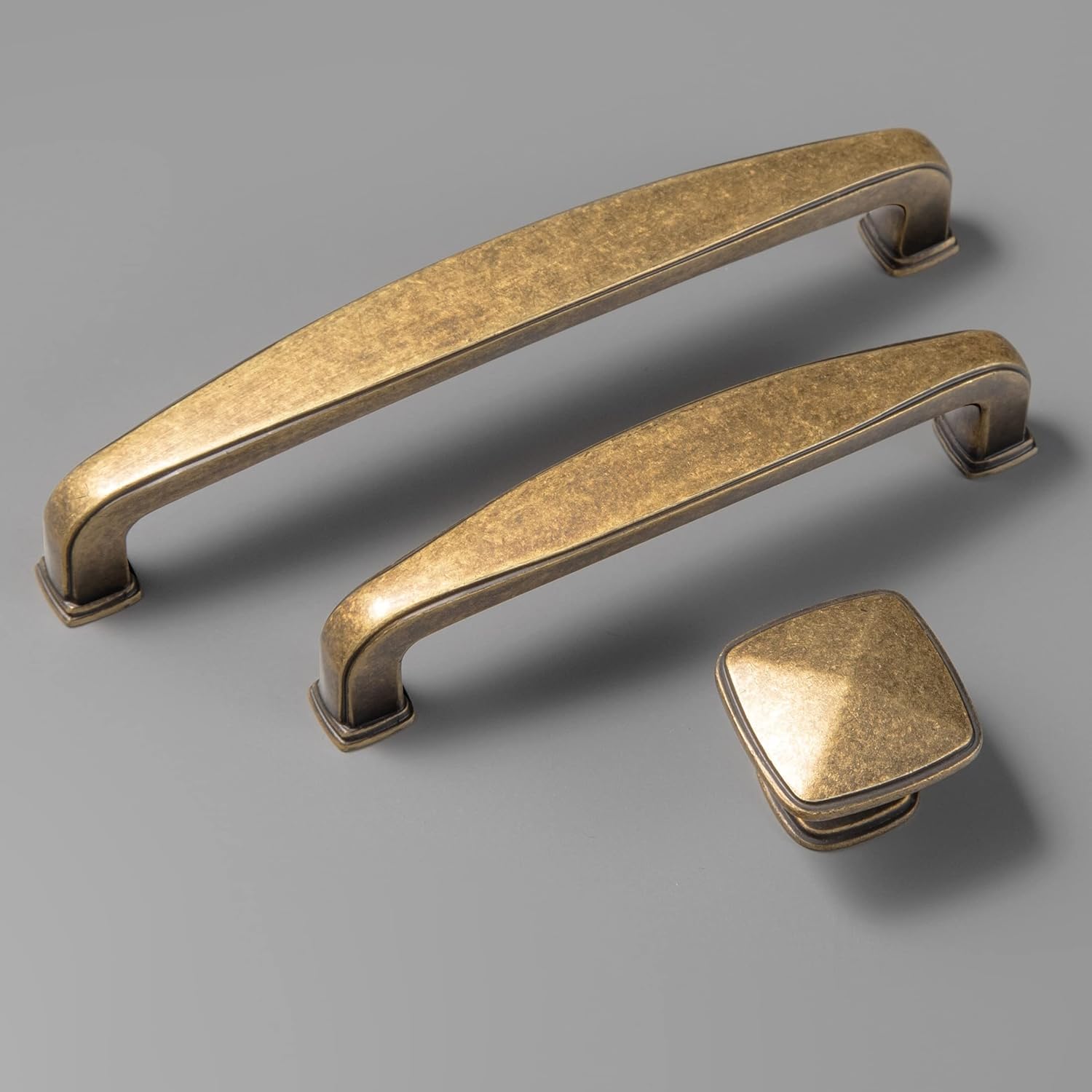 SYZOW 6 Pack 160mm Hole Centers Vintage Antique Brass Cabinet Pulls Kitchen Cabinet Handles Dresser Drawer Pulls Cupboard Hardware for Cabinets - Image 3