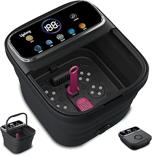Lifelong Electric Foot Spa Pedicure Machine with Remote | Foldable Pedicure Tub for Home with 6 Rotating Rollers & Pumice Price In India