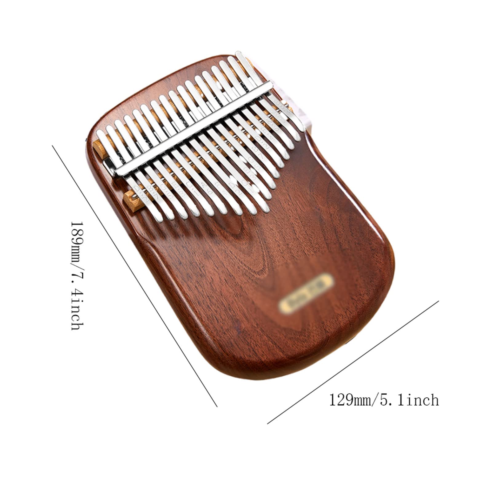 Suono Squisito Strumento Musicale in Legno massello per Pianoforte con Dita a 17 Toni, Pianoforte a Dita Facile da Imparare, per Principianti Adulti, Portatile Facile da Giocare