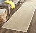 Safavieh Natural Fiber Collection NF115A Herringbone Natural and Beige Seagrass Runner (2'6" x 10')