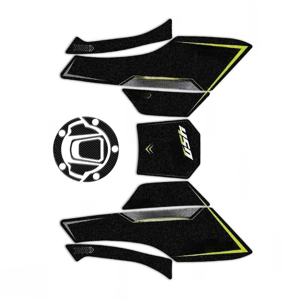 Motorcycle Fuel Tank Sticker Pad Decal for 450mt for 450 Mt for 450MT Traction Pad Decal(Color1)