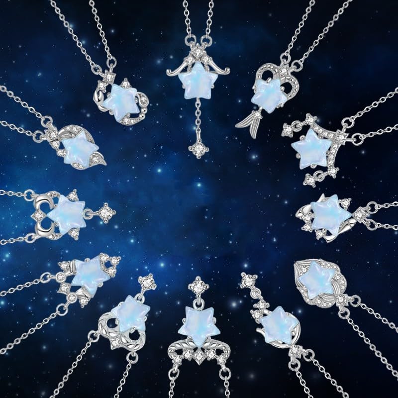 Collier Astrologie Céleste Pendentif Argent Connecté à Votre Étoile