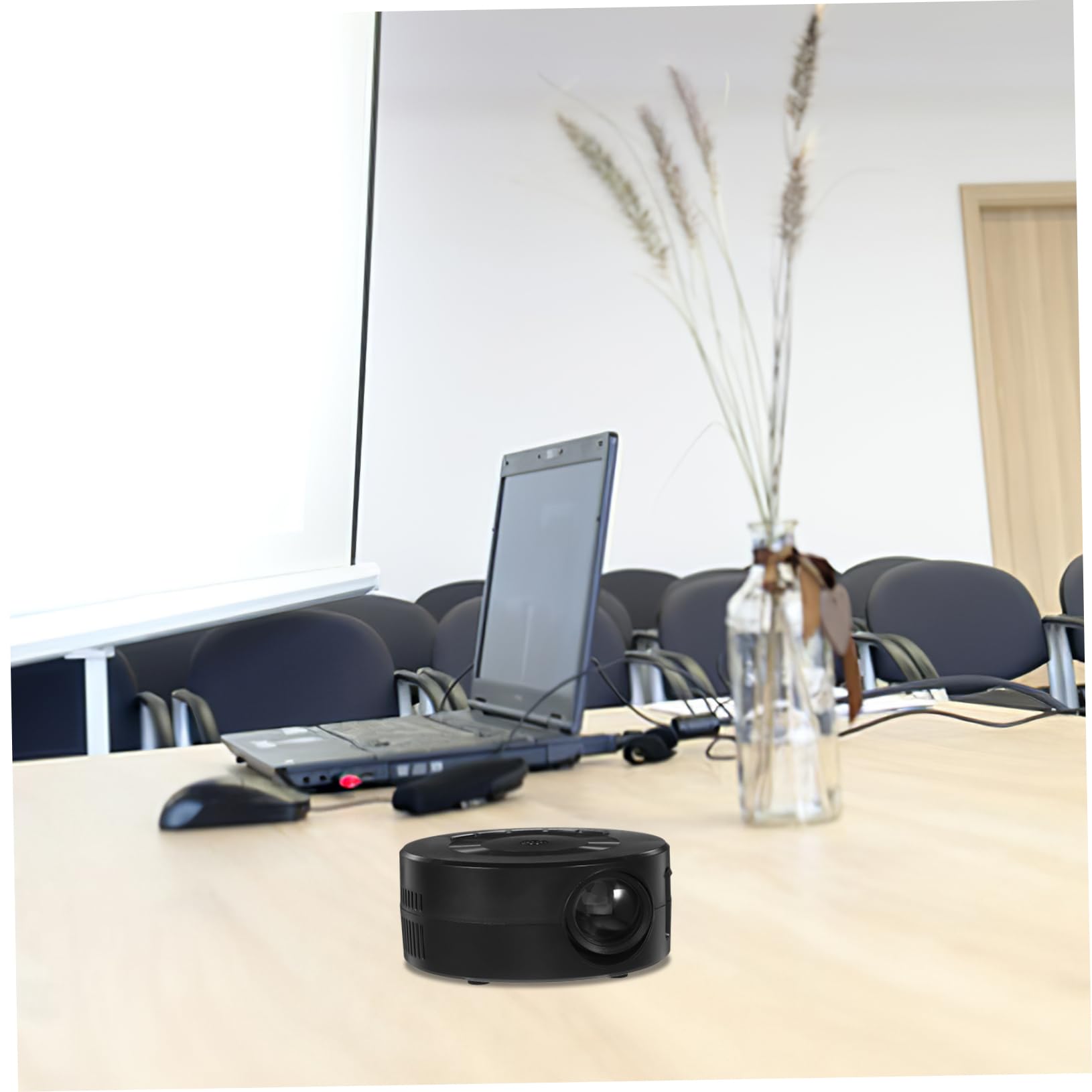 Mini Proiettore Portatile Con Speaker Proiettore Per Ragazza e Compatibile Con Tablet e Smartphone Mirroring e Led Ore