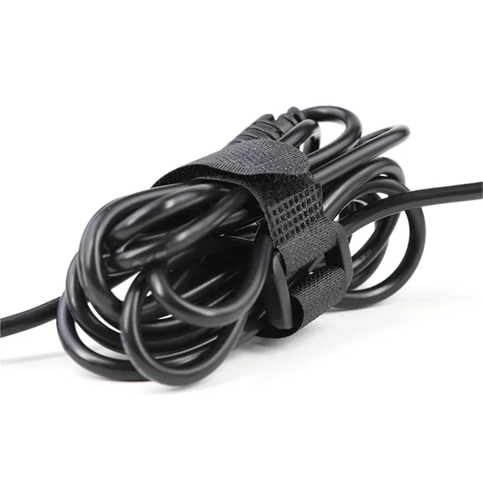 Lot de 200 attaches de câble autocollantes réutilisables en nylon de 20 mm de large - Boucle inversée - Organisateur de fils pour organiseur ou rangement (20 x 600 mm)