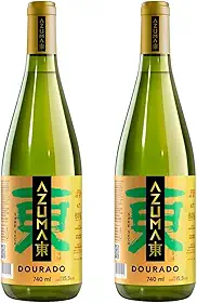 Saquê Azuma Dourado Sake Seco 740ml 2 Unidades