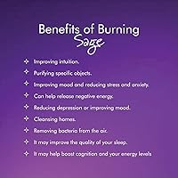 Vista 4 de ESPOIR & AMOUR Sabio blanco de 4 pulgadas – 3 barras de salvia espiritual para manchas, curación y ritual – Varillas de salvia atadas a mano