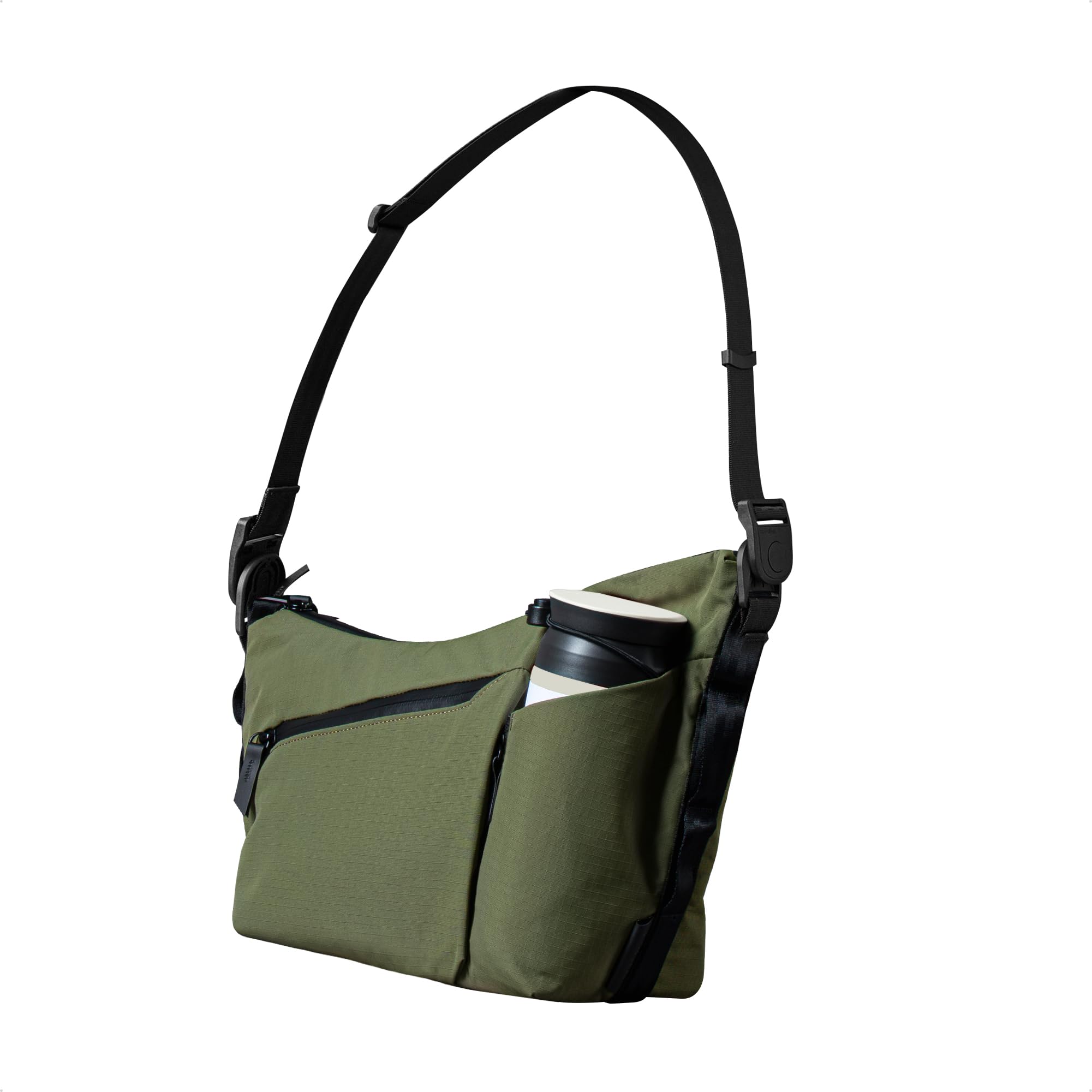 ALPAKA Flow Satchel - Bolso Cruzado EDC de 4 L para Viaje y Ciudad, Bandolera Resistente al Agua con Bolsillo para Botella y Llavero Magnético