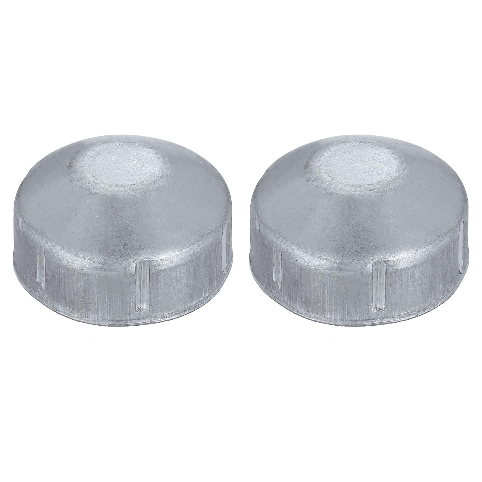 sourcing map 2Pcs 1-5/8" Chain Link Fence Post Cap, Dome External Post Caps Galvanized Round End Cap Fit 1-5/8" OD Pipe for Outdoor Chain Link Fence Parts