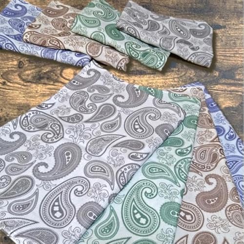 [大阪泉州タオル]ペイズリー柄ガーゼタオル フェイス8枚セット