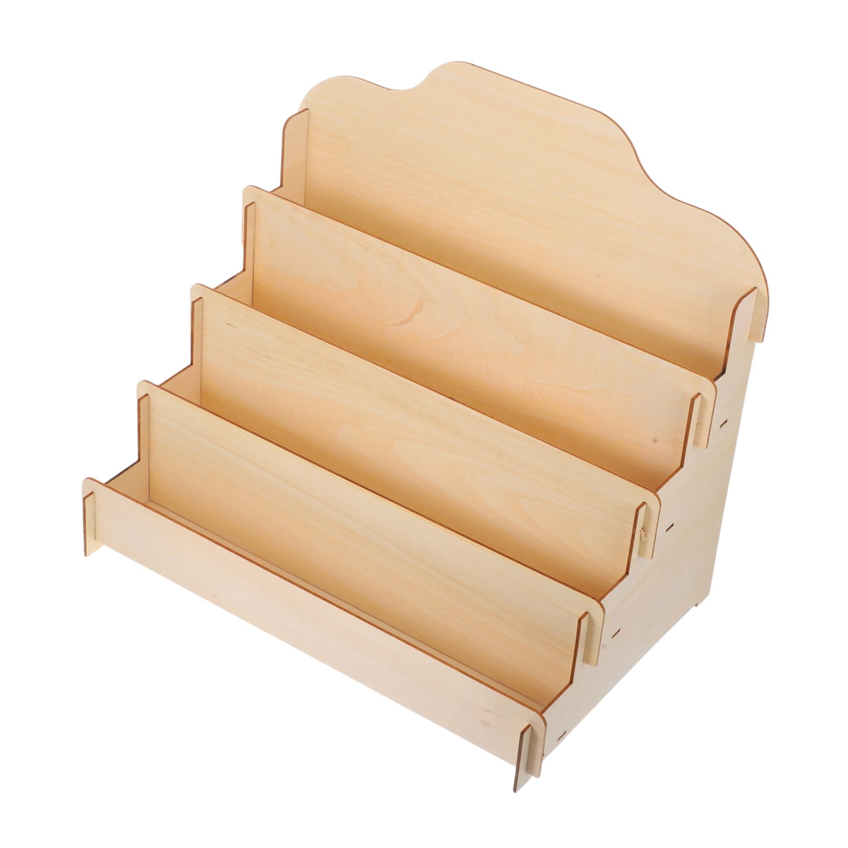 Expositor escalonado de madera PRETYZOOM organizador versátil minorista