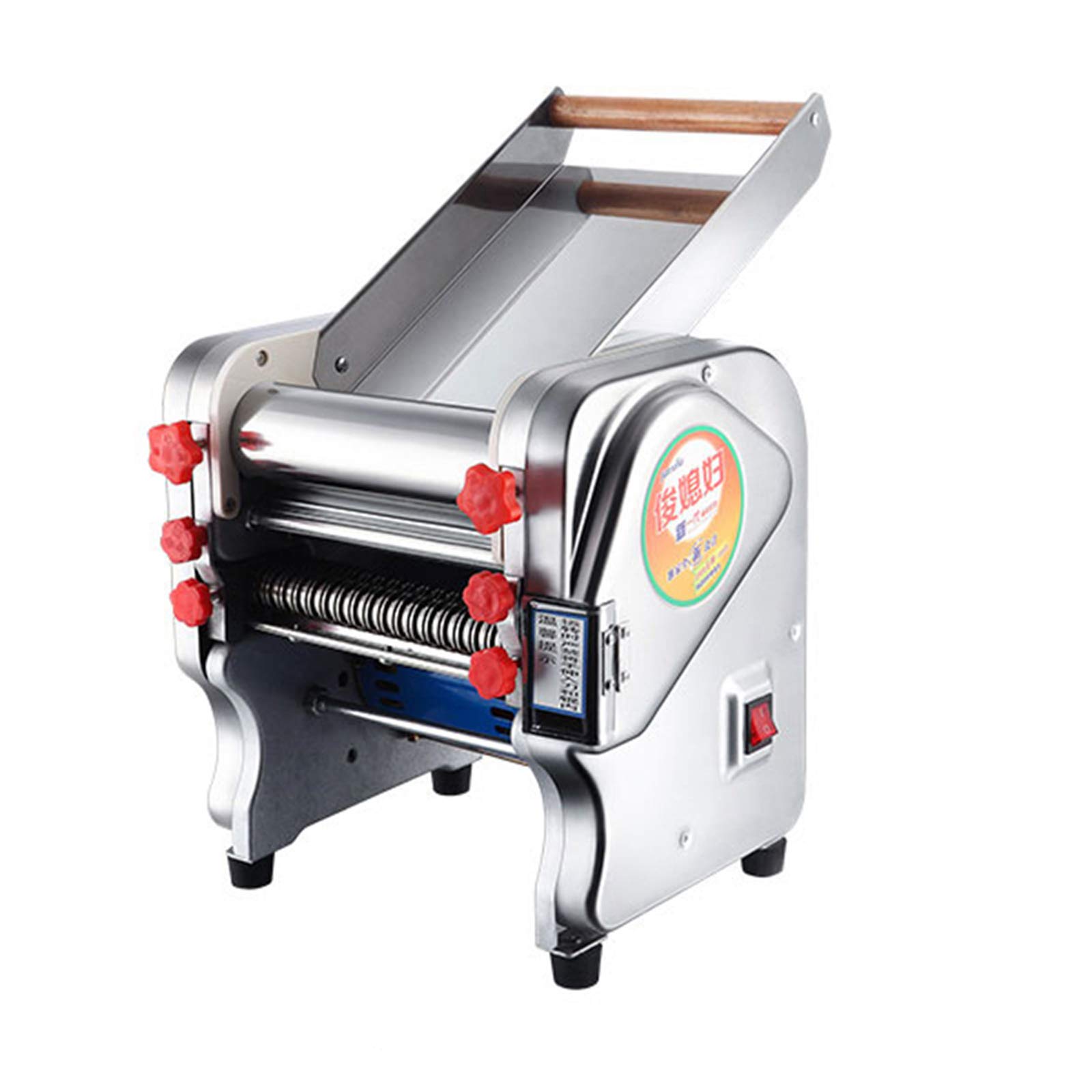 Hanchen elektrische Nudelmaschine automatischer Nudelschneider Edelstahl Pastamaschine Nudel Zubehör 550W | einstellbare Dicke und Breite | Spaghetti Fettuccine Pappardelle