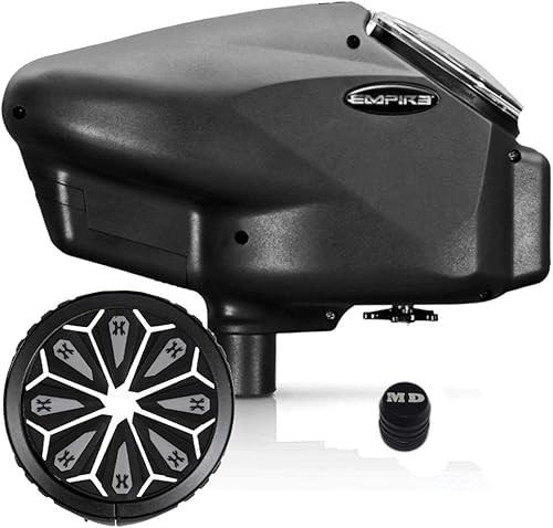 Maddog Empire Halo Too - Cargador electrónico de paintball con alimentación de velocidad épica del ejército HK y paquete de accesorios de protector disponible en Yaxa Colombia