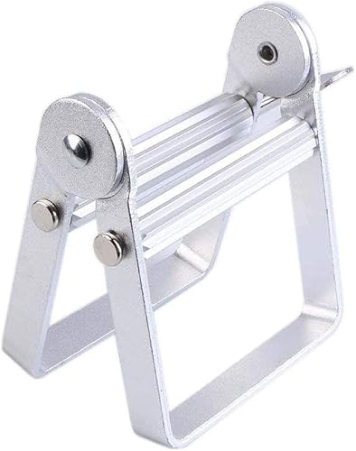 SmarTopus Rodillo exprimidor de pasta de dientes de metal, extrusora de pintura al óleo, exprimidor de tubo de pasta de dientes de metal, pintura al