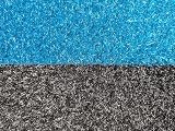 Erba sintetica alta Super Modern | Tappeto da esterno in erba sintetica nero e blu, nero, Campione DIN A4