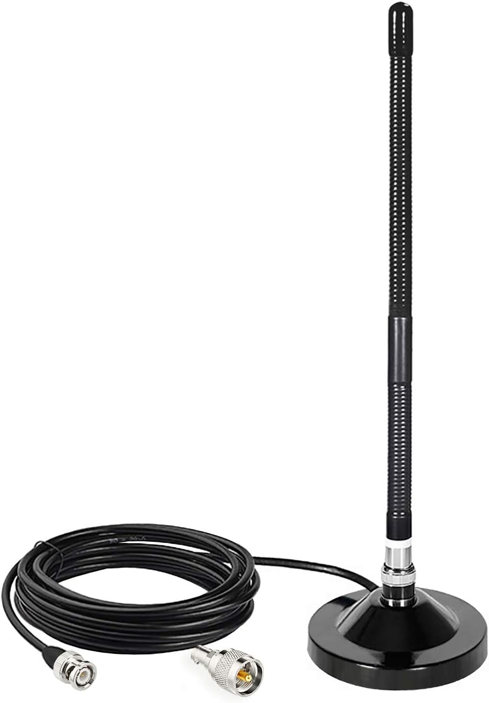 Bingfu CB Antenna 27MHz Base CB Radio Antenna BNC & PL259 Male
