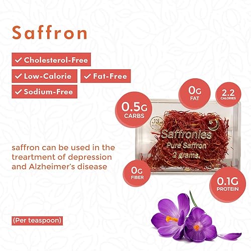 Miniatura 3 de Azafrán Hilos 0.07 oz, filamentos rojos españoles Cat A, especias naturales para tu alimento. (0.07 oz)